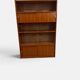 Vintage display library 60/70 Sliding door shelf