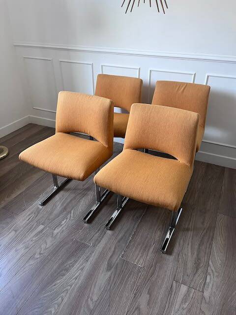 Ensemble de quatre chaises Georges Frydman