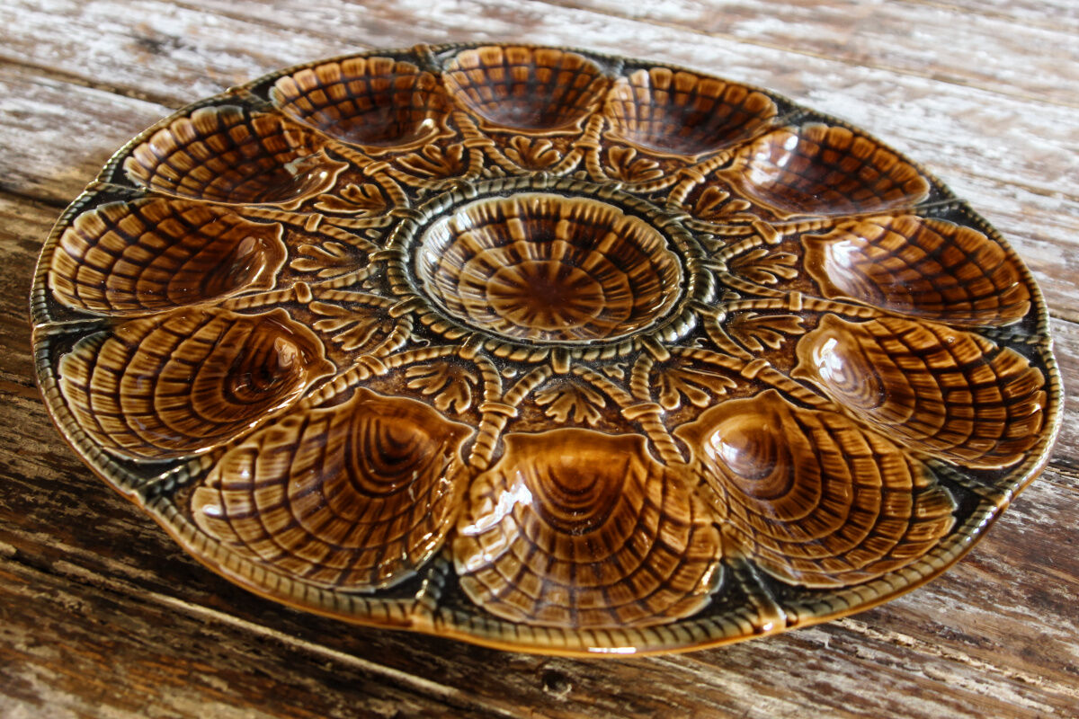 2 presentation dishes for oysters in Sarreguemines