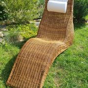 Karlskrona rattan chaise longue by Karl Malmvall for Ikea