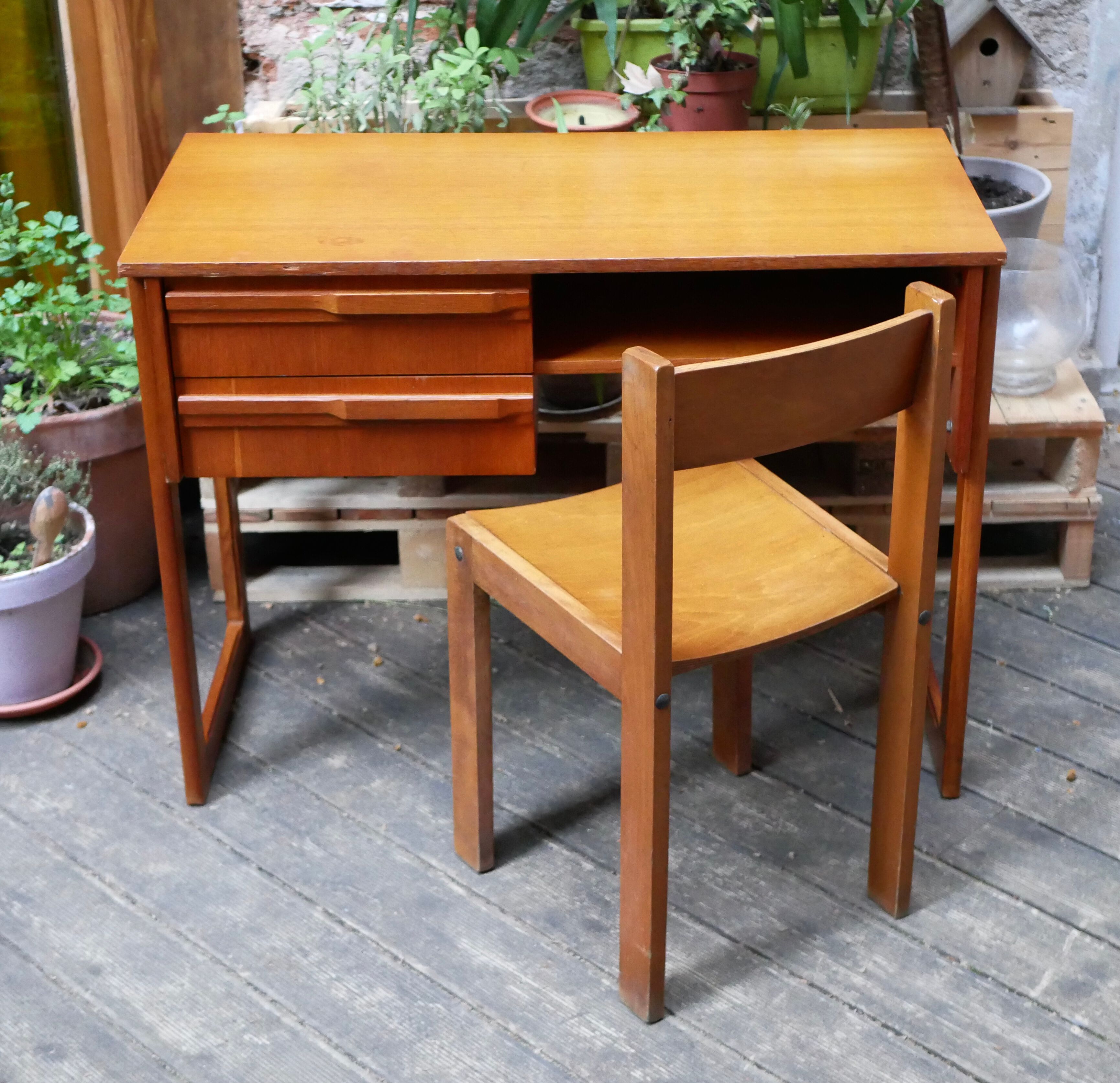 Oak desk from the 60s