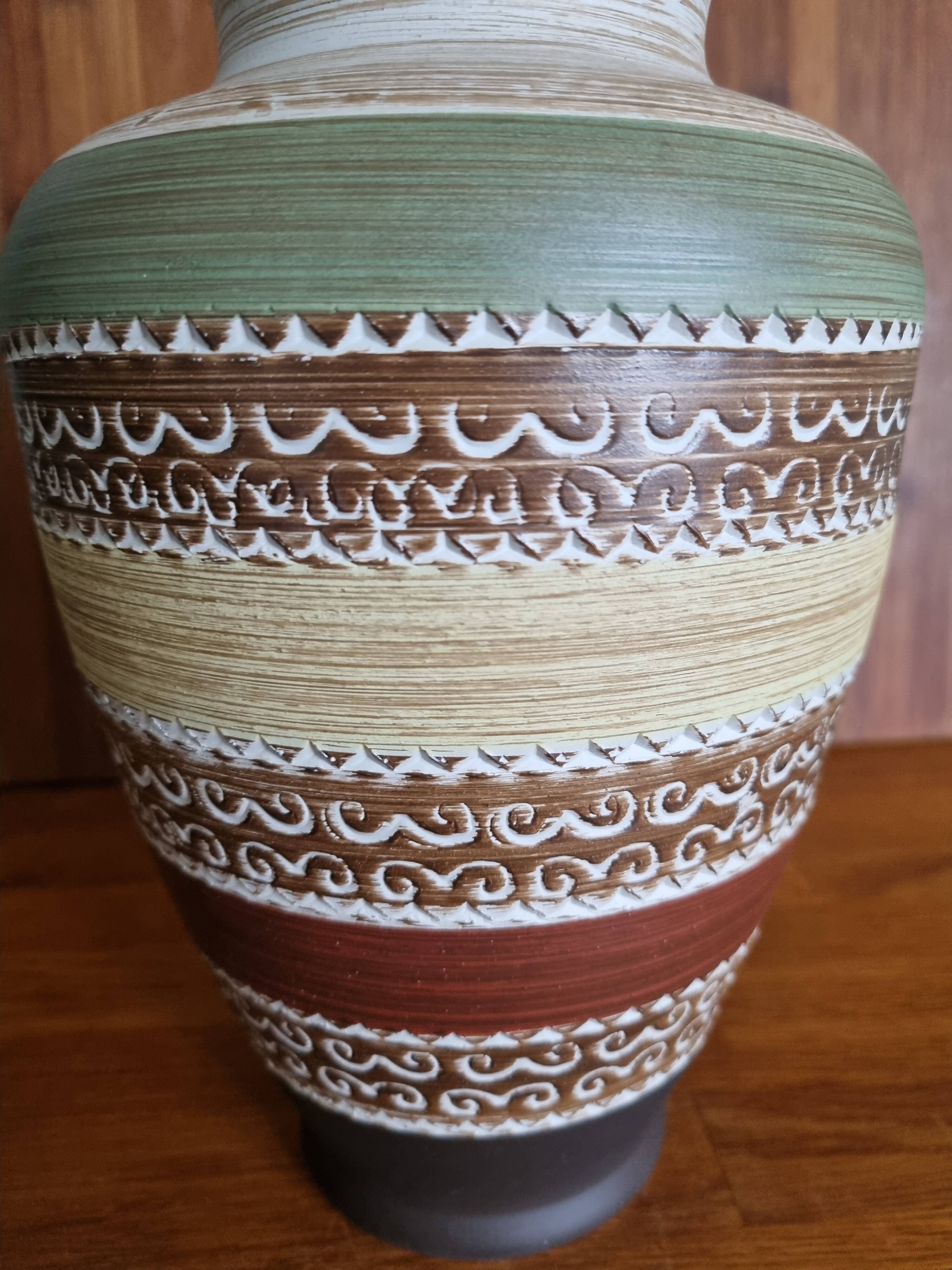 Vintage Vase Dumler and Breiden Sgrafitto 150 25 60s West Germany