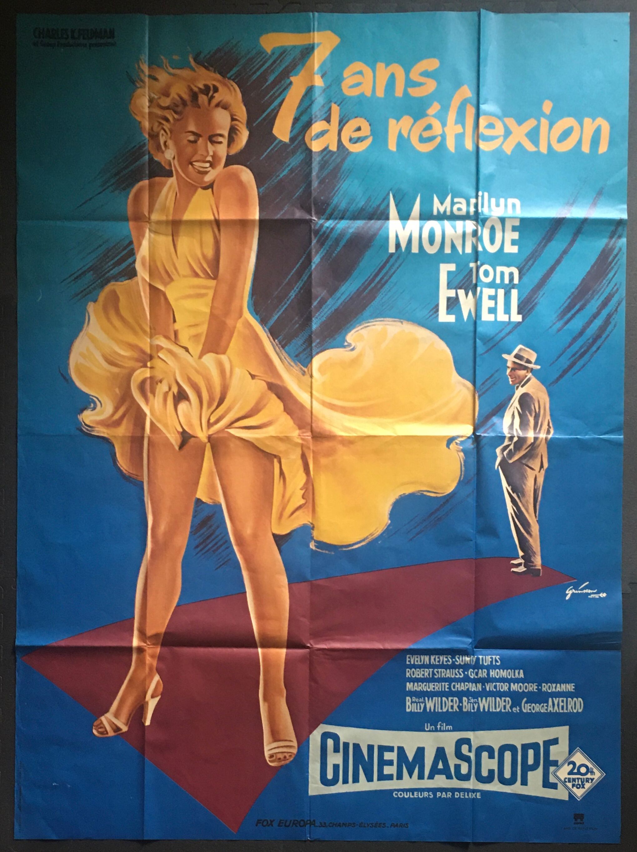 The Seven Year Itch - original French poster - 1970s
