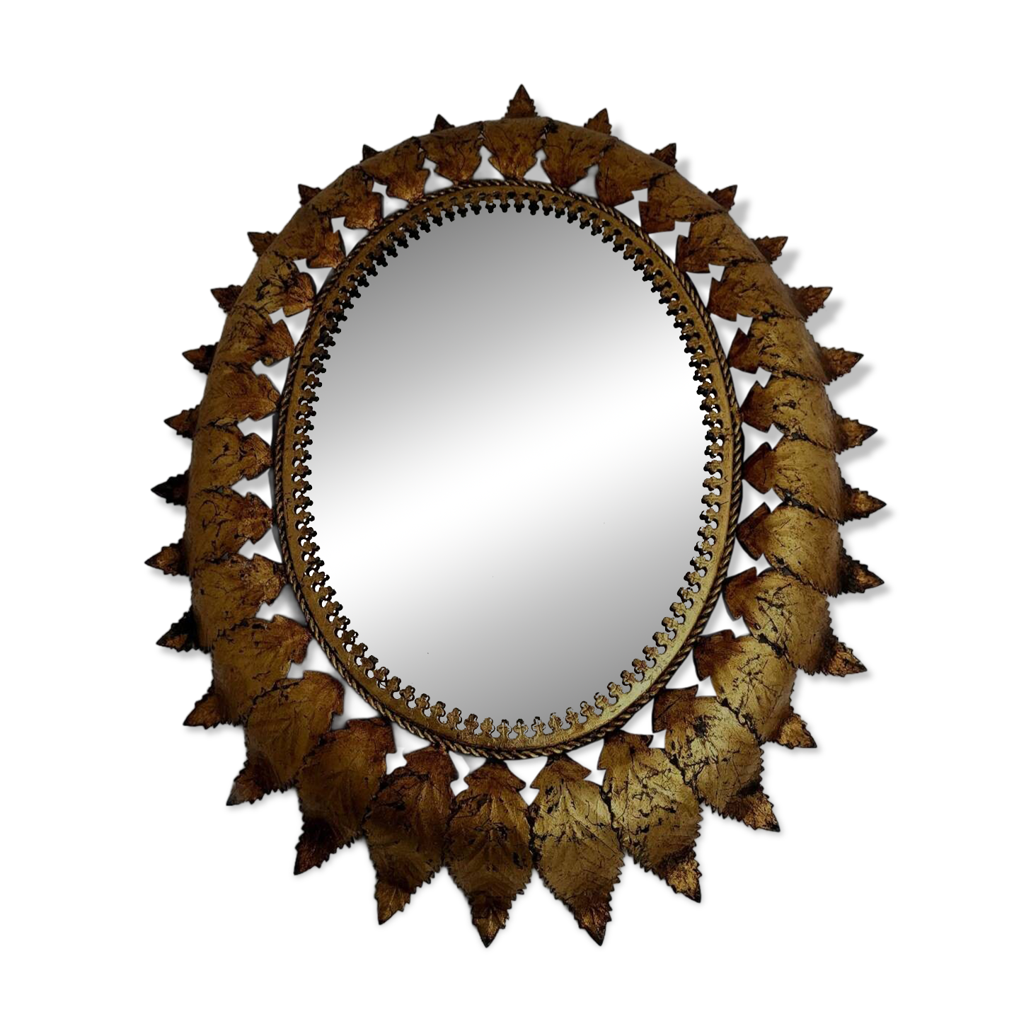 Spaanse vintage zonnespiegel modèle ovale, Spanje, jaren 60