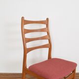 Set of 6 mid-century danish teak dining chairs, 1960s