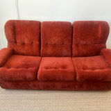 Canapé Space Age orange/rust