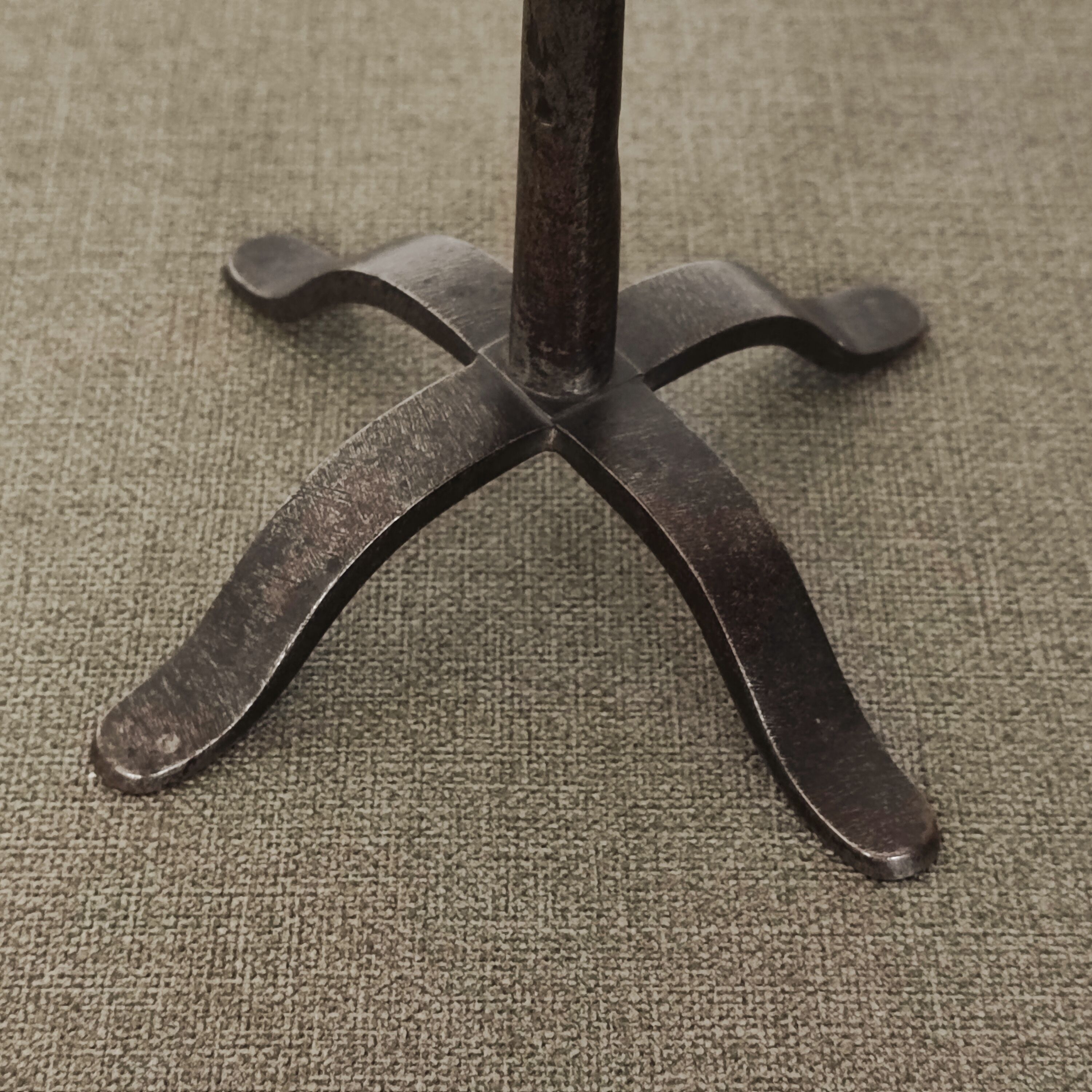 Wrought iron candle holder