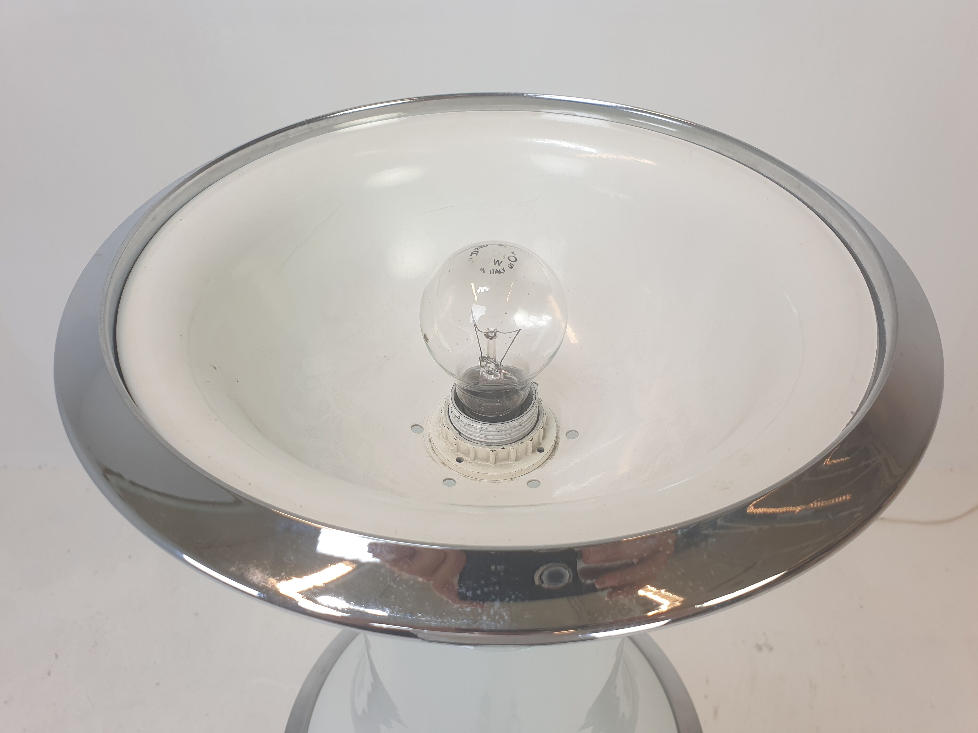 Bamboo floor lamp by Enrico Tronconi for Vistosi, 1970's