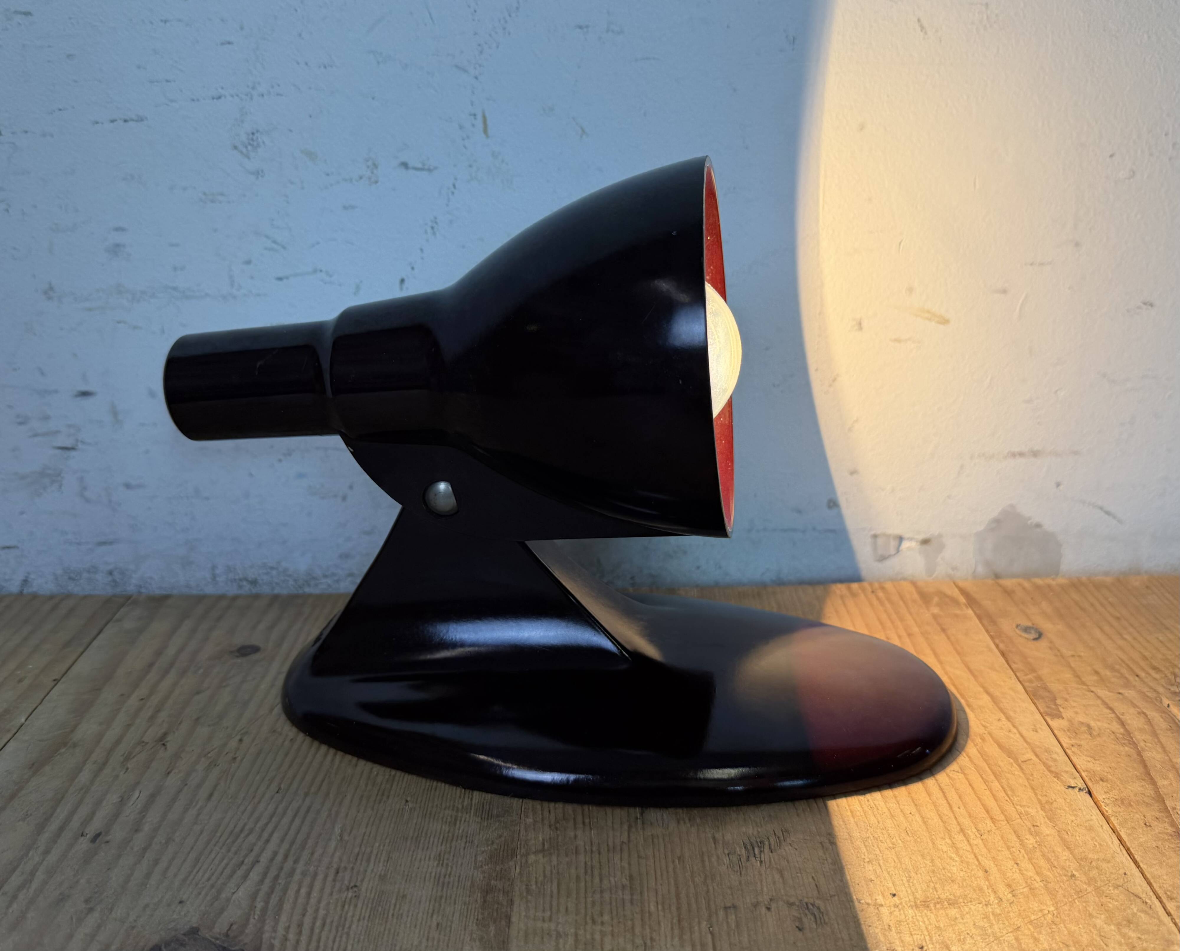 Vintage Midcentury Brown Bakelite Wall Light, 1950s