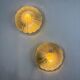 Pair of "Daisy Flower" wall sconces by Limburg, frosted glass, Germany 1960s