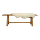 3-seater bench in solid wood from the 80s-90s.