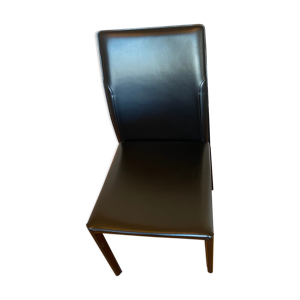 Chaise dress noire cuir