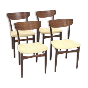 set de 4 chaises en palissandre,