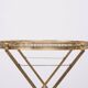 small Brass folding serving tray table 1970 France