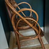 Rattan high chair
