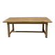 Large solid wood farmhouse table – country style