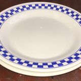 Paire d’assiettes à damiers
