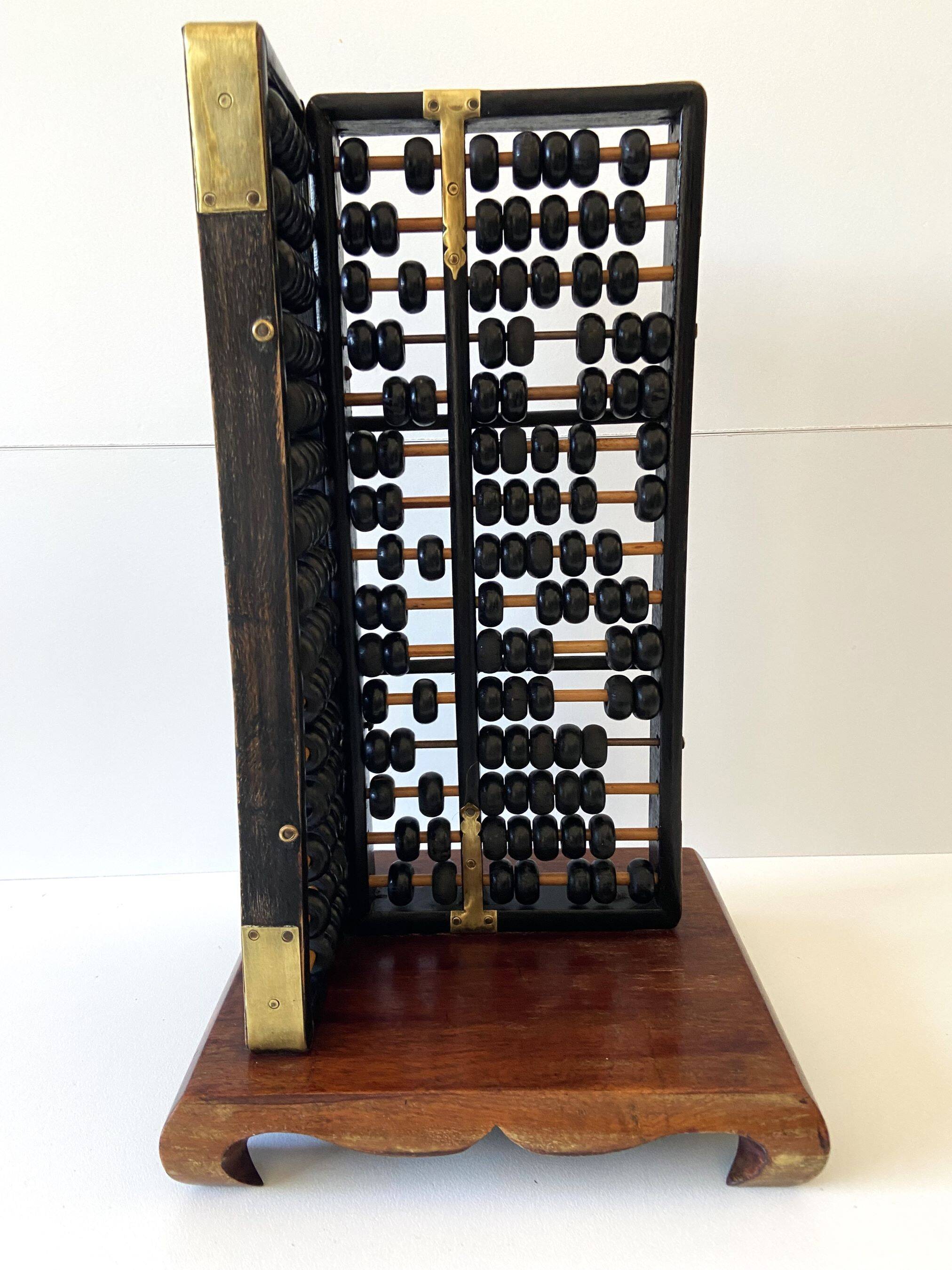 Antique Traditional Chinese Abacus "Suanpan" 1940-1950 Vintage