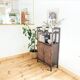 Rattan and cane bookshelf shelf