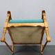 1950s solid oak armchair, Czechoslovakia
