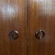 Teak 2-door wardrobe — hanging space + shelves — 1960s/70s