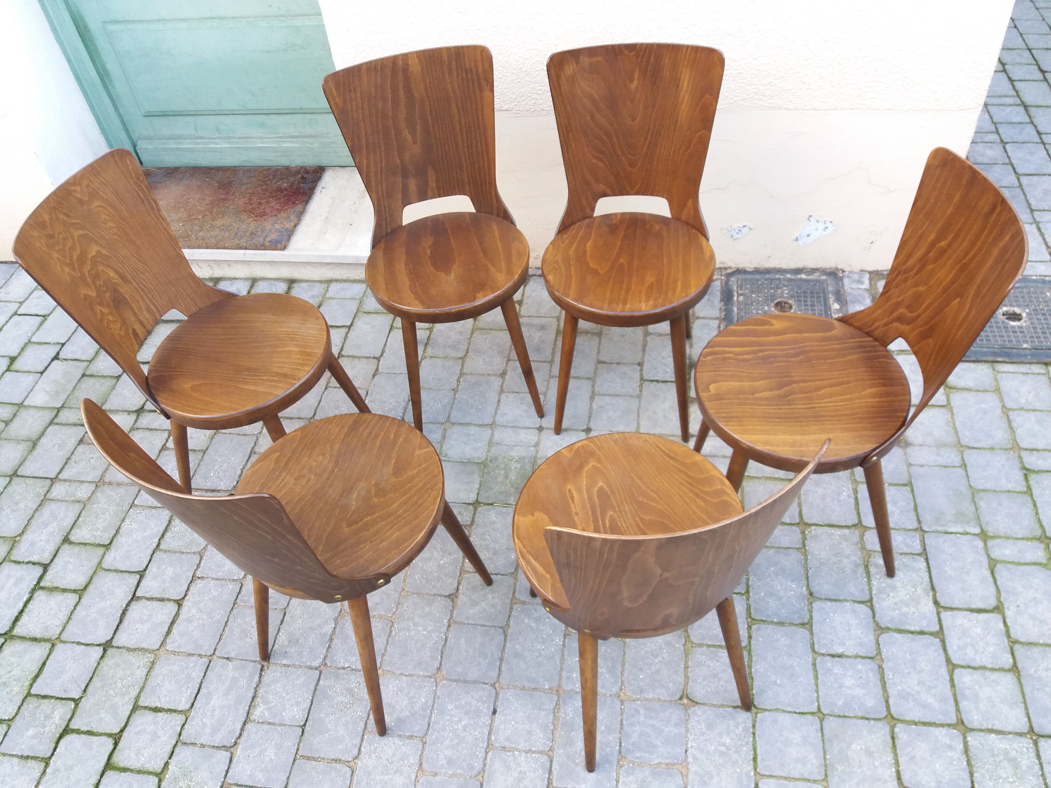 Lot de 3 chaises Baumann modèle dove