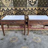 Pair of Louis XVI style bedside tables