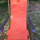Vintage camping long chair