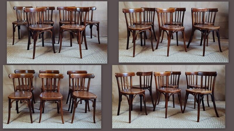Lot 6 bistro chairs 50s