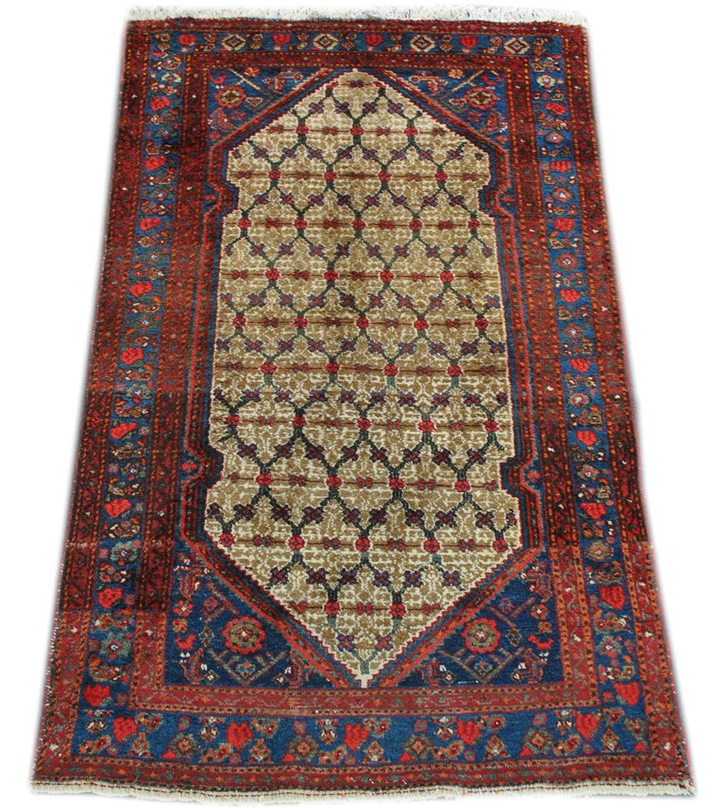 Authentic Persian rug from the mid-20th century size 119x196 cm