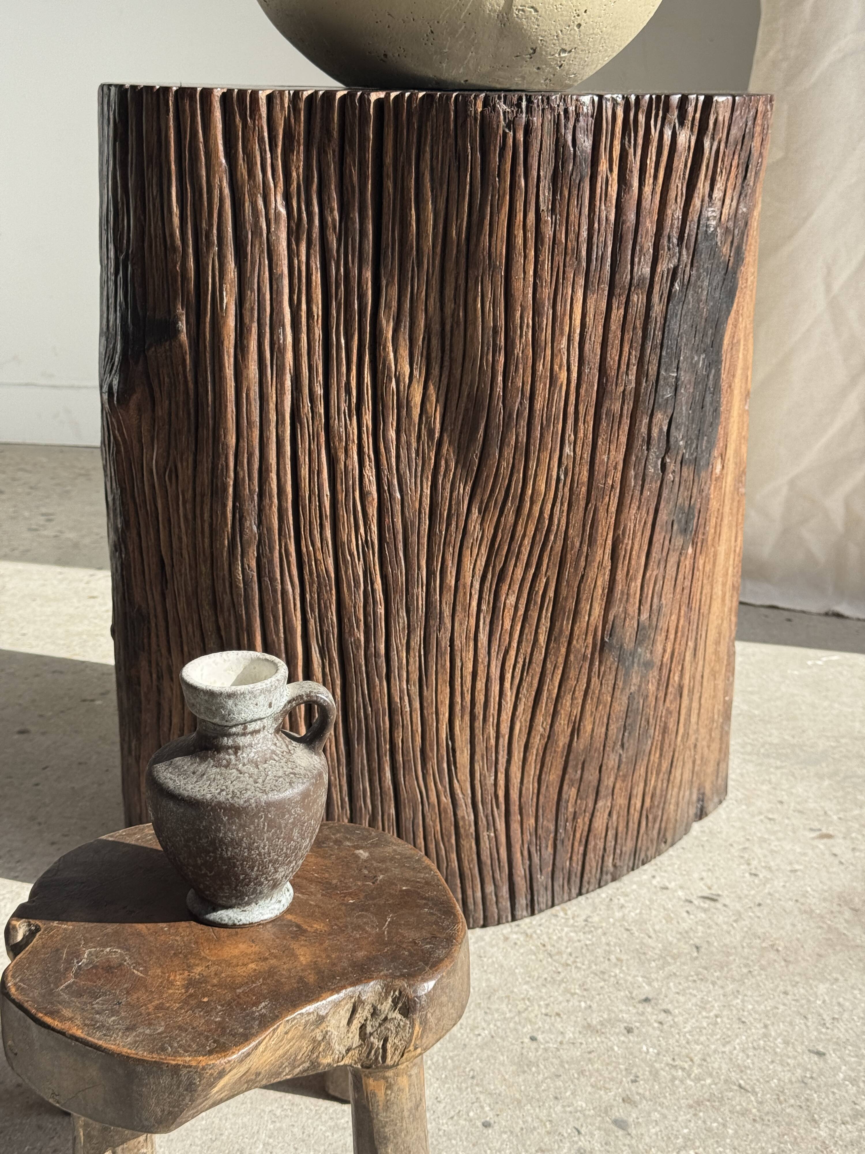 Mini grey stoneware carafe H13 D9