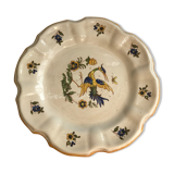 Old plate moustiers ceramics
