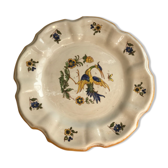 Old plate moustiers ceramics