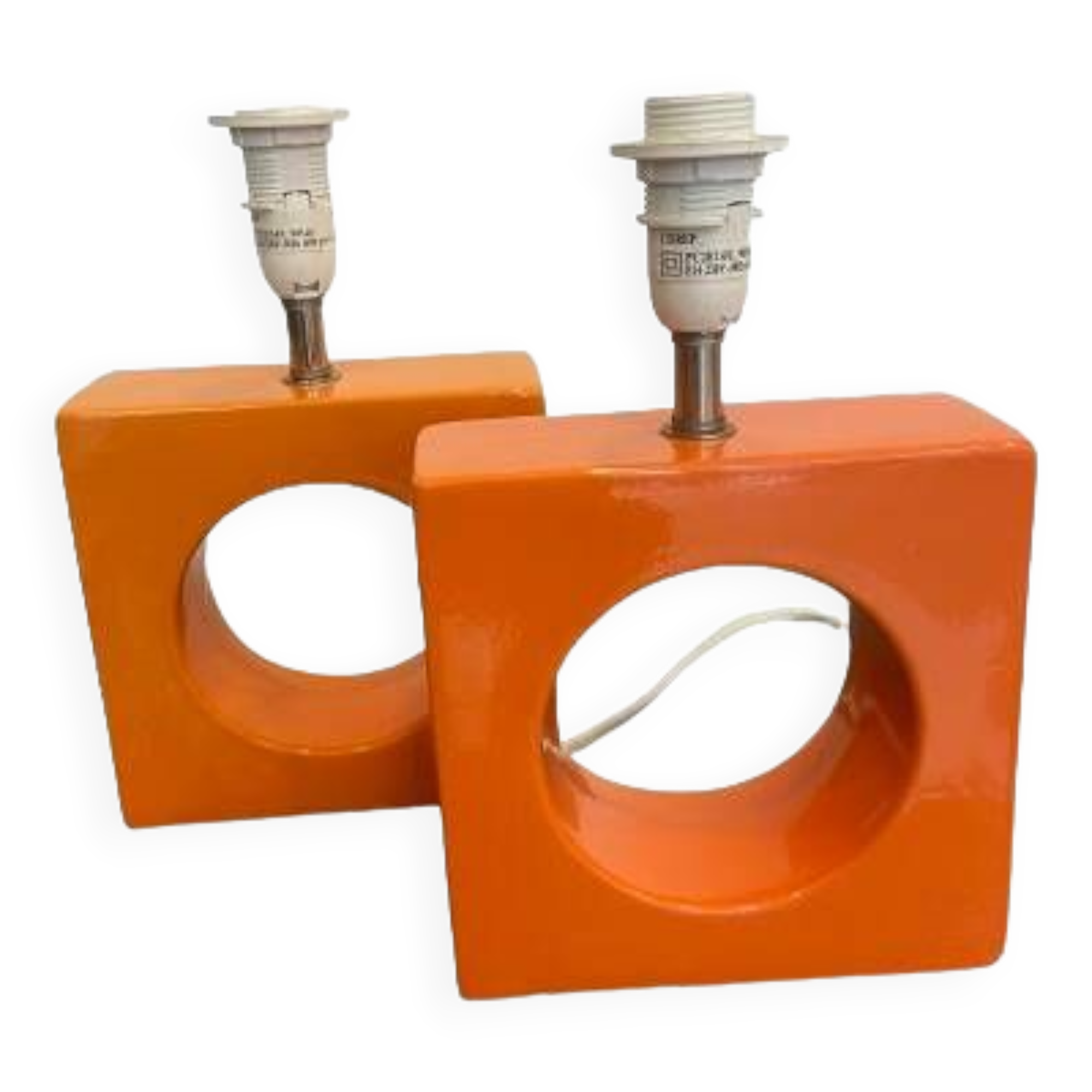 Paire de pied de lampes