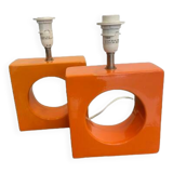 Pair of lamp bases