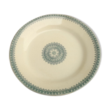 Plate old Terre de Fer Creil and Montereau Collection English