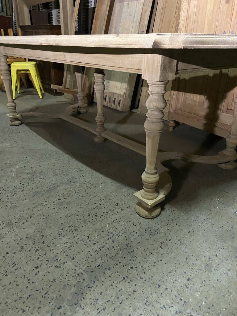 Large table in raw wood