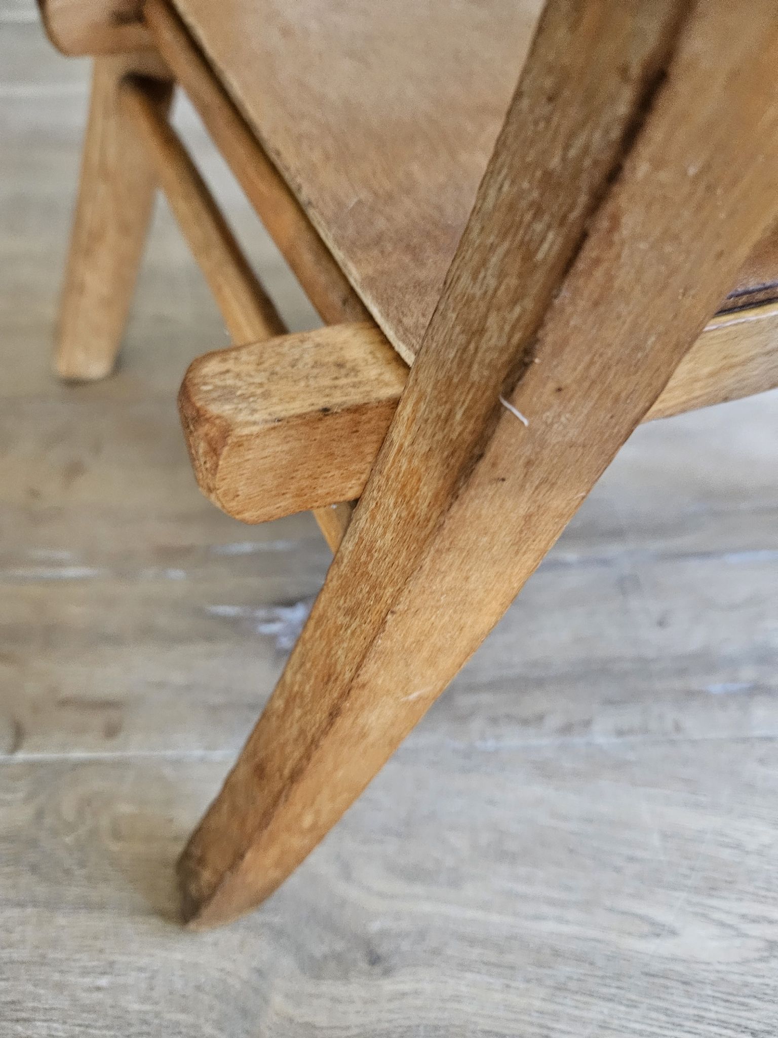 Children's wooden commode chair