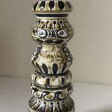 Large André Hourellou Quimper vintage candle holder