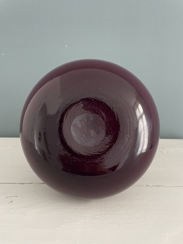 Vase en verre soufflé Holmegaard, Danemark 1960