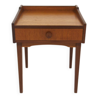 Table de chevet scandinave en teck, Suède, 1960
