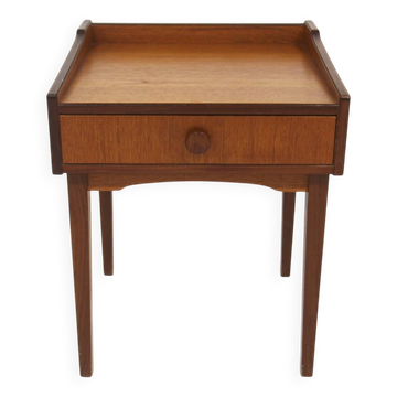 Table de chevet scandinave en teck, Suède, 1960