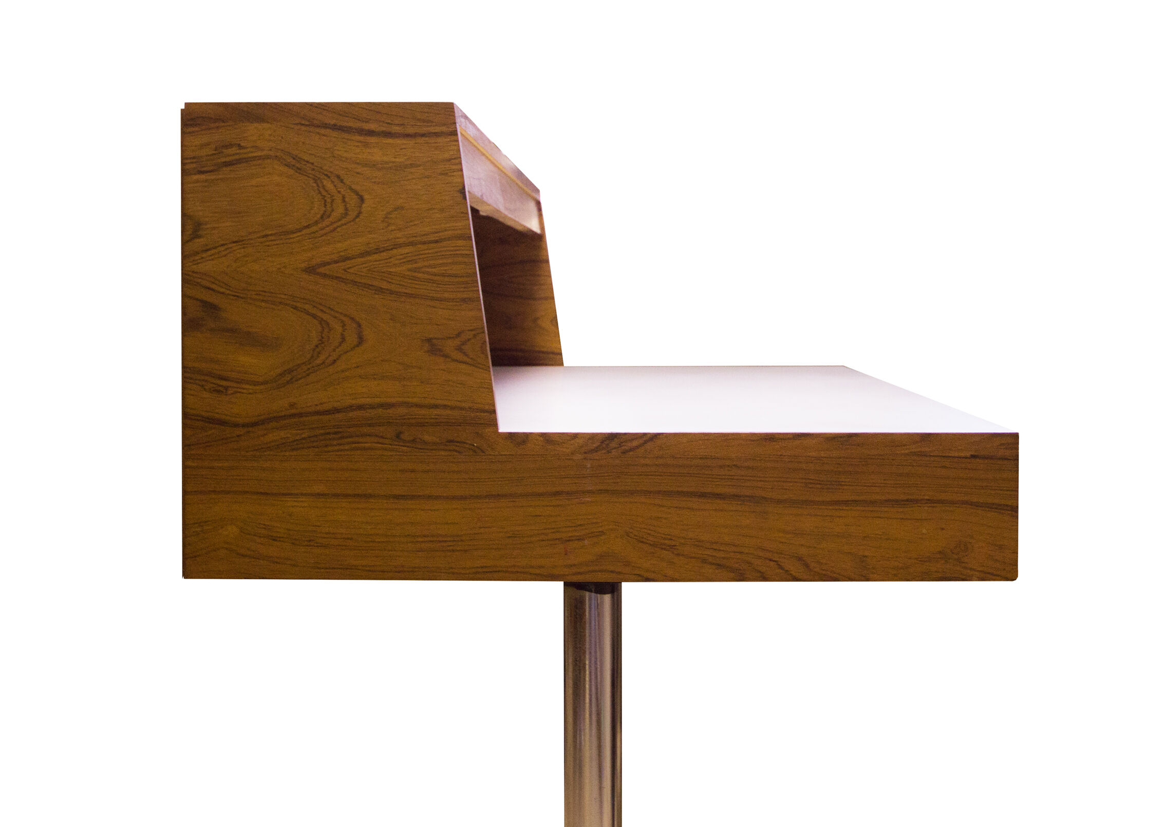 70s Desk in rosewood and chrome