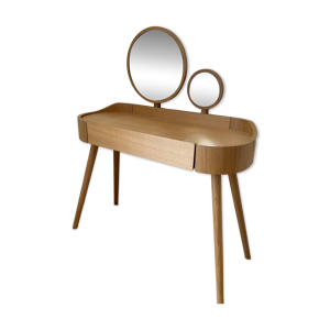 Coiffeuse bois clair - miroirs