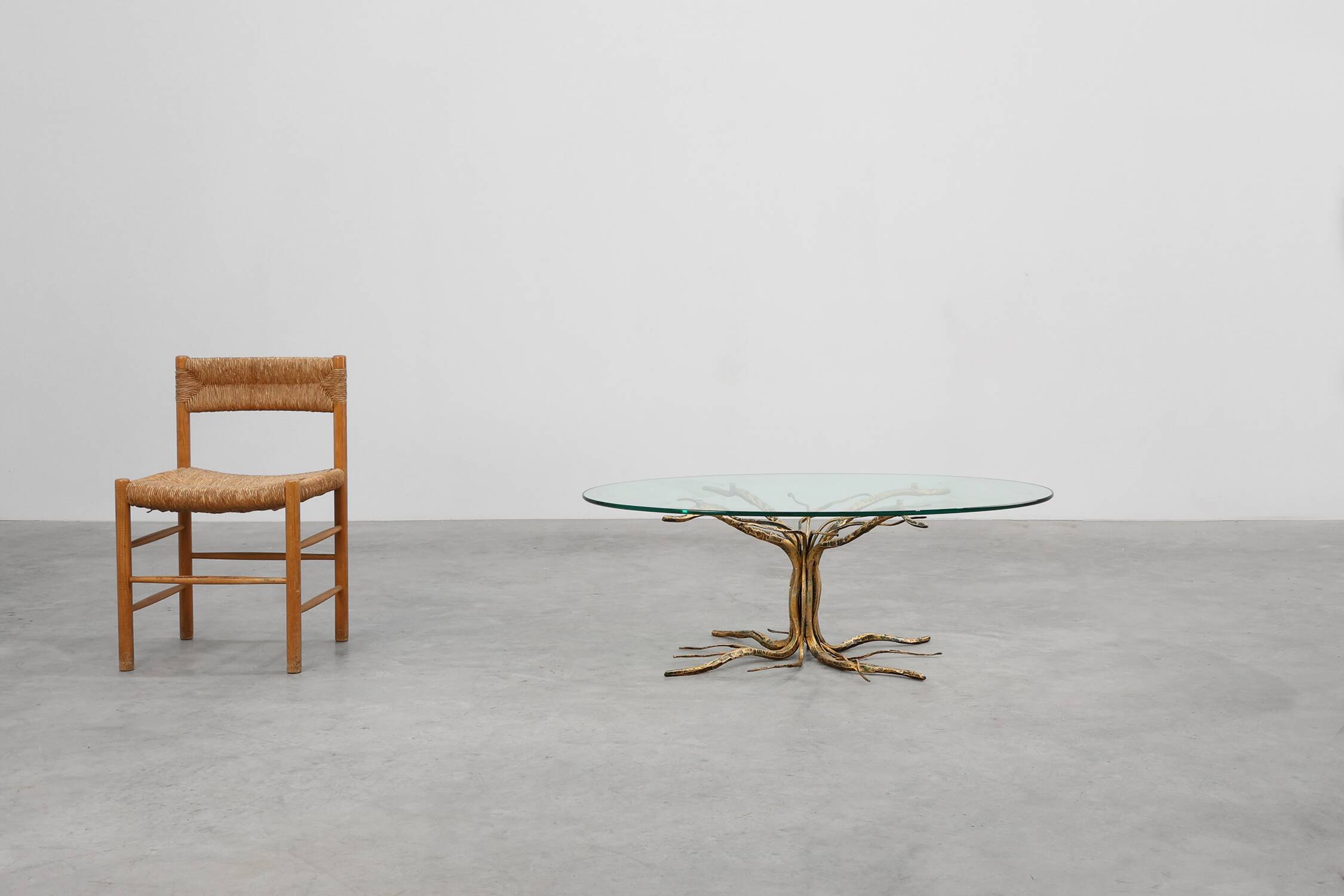 Mid-century forged metal coffee table by Salvino Marsura, Italy 1960s