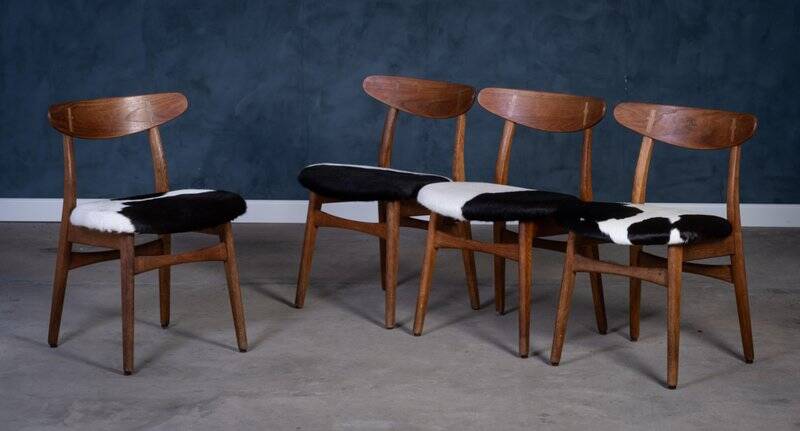 Dining Chairs CH30 by Hans J. Wegner for Carl Hansen & Son, 1952, Set of 4