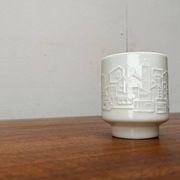 Vintage Mug Vase in German Porcelain with Architectural Patterns by Hans Achtziger for Hutschenreuther