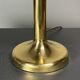 Italian midcentury pencil reed rattan brass Fungo mushroom table lamp 1970s