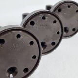 Set of 4 vintage 70s wall hooks, 10 cm