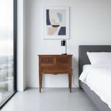 Louis XVI style commode in solid cherry wood.